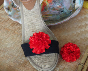 Red Curly — Billy Button Shoe Clips