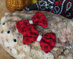 Red Fish Scales — Billy Button Shoe Clips