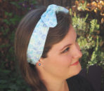 Vintage Blue Floral Headband