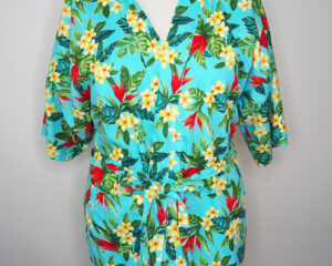 Tropical Vintage Style Swimsuit Coverup (Large/Extra Large)