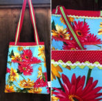 Mums Padded Floral Tote